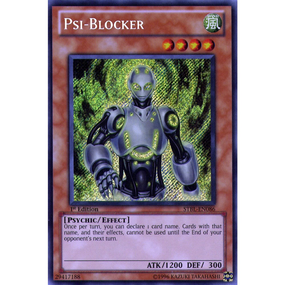 Psi-Blocker STBL-EN086 Yu-Gi-Oh! Card from the Starstrike Blast Set