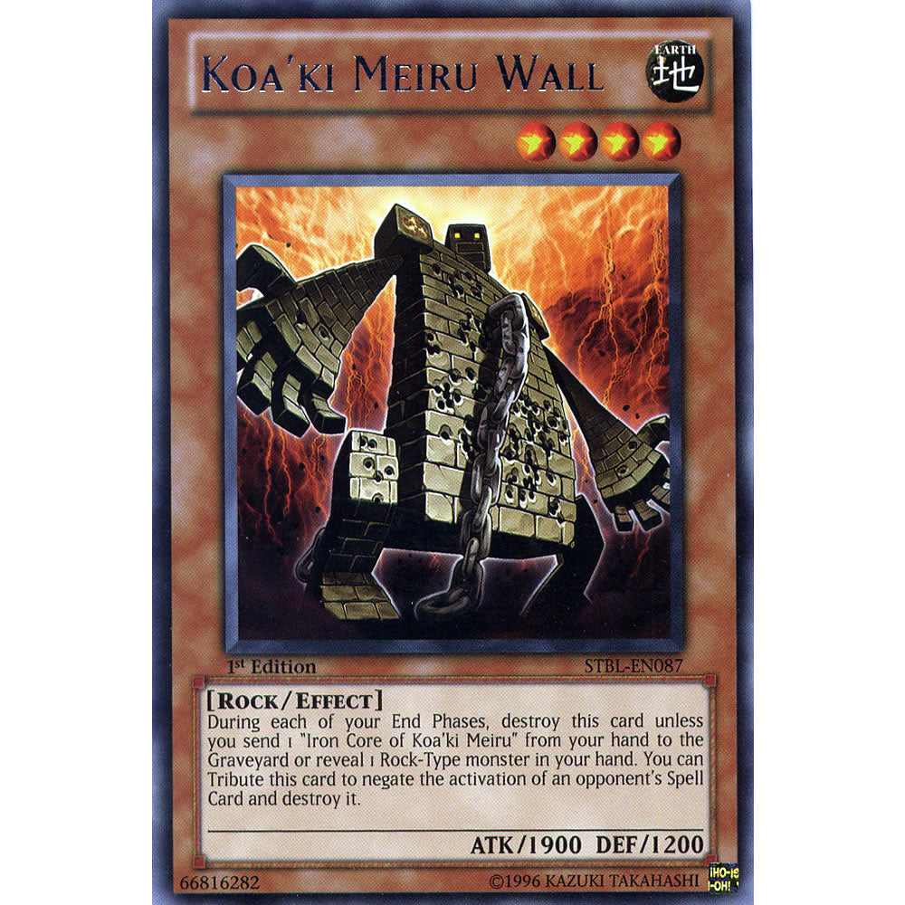Koa'ki Meiru Wall STBL-EN087 Yu-Gi-Oh! Card from the Starstrike Blast Set