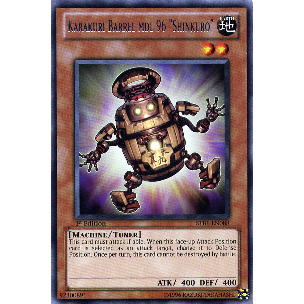 Karakuri Barrel MDL 96 "Shinkuro" STBL-EN088 Yu-Gi-Oh! Card from the Starstrike Blast Set