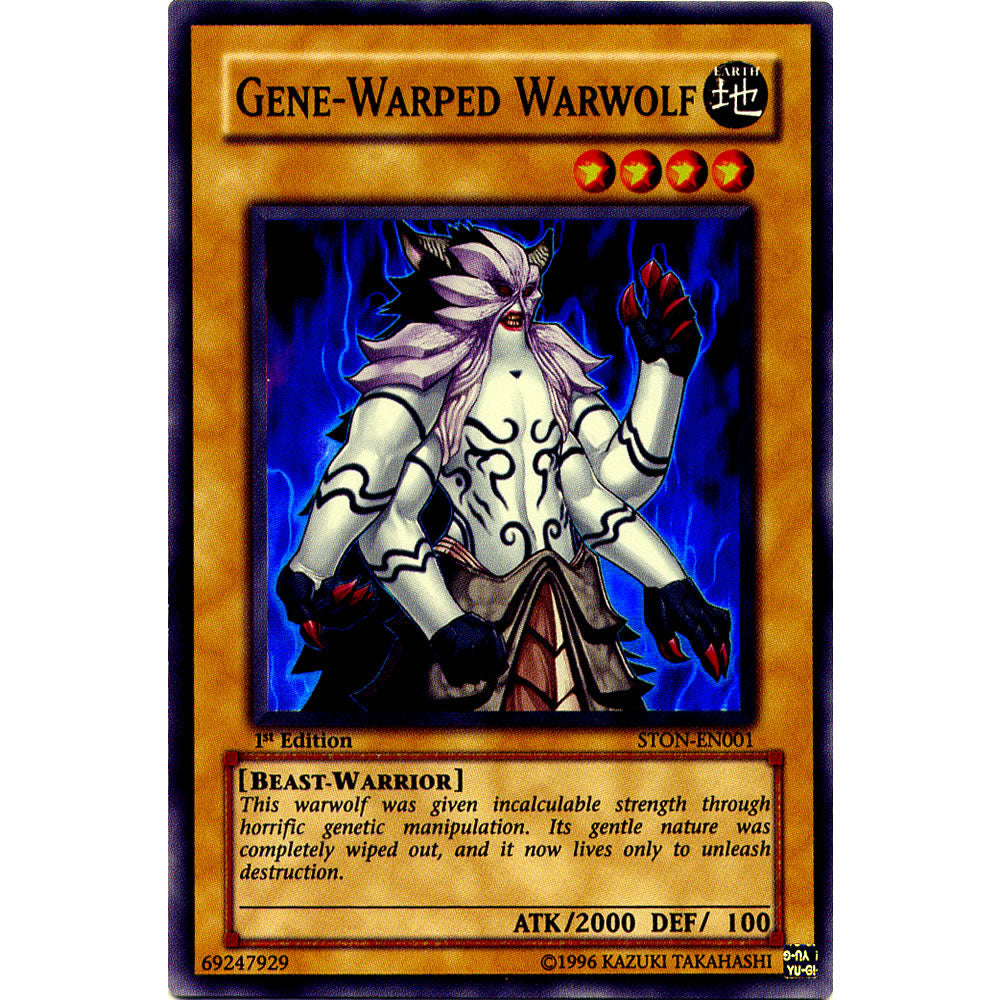 Gene-Warped Warwolf STON-EN001 Yu-Gi-Oh! Card from the Strike of Neos Set