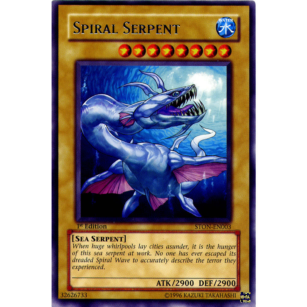 Spiral Serpent STON-EN003 Yu-Gi-Oh! Card from the Strike of Neos Set