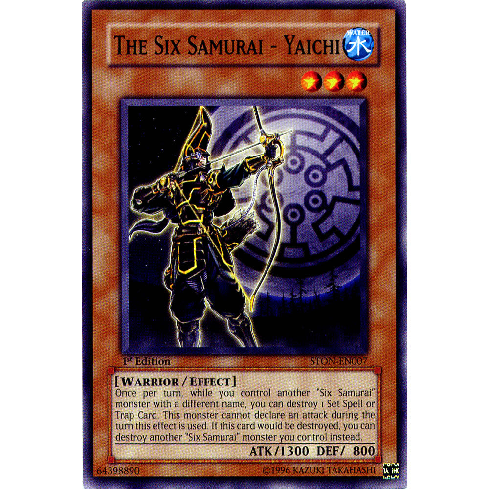 The Six Samurai - Yaichi STON-EN007 Yu-Gi-Oh! Card from the Strike of Neos Set