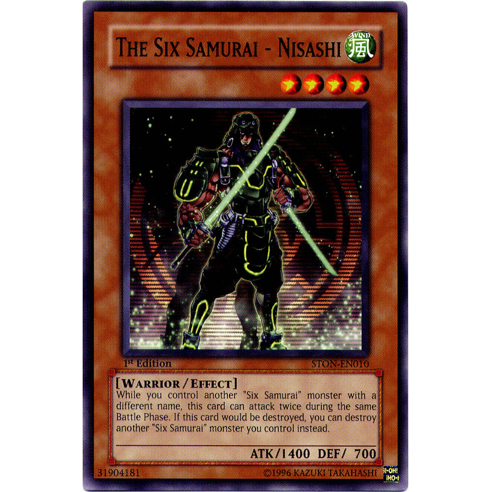 The Six Samurai - Nisashi STON-EN010 Yu-Gi-Oh! Card from the Strike of Neos Set