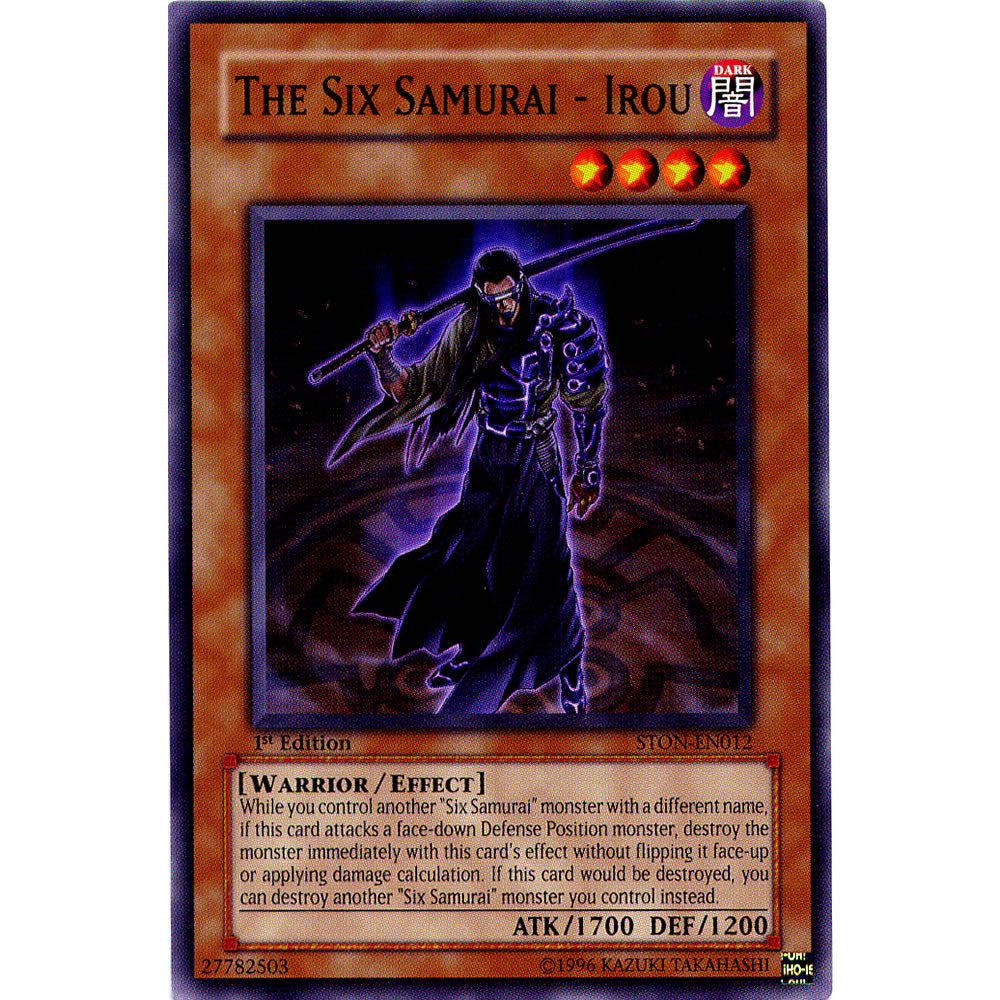 The Six Samurai - Irou STON-EN012 Yu-Gi-Oh! Card from the Strike of Neos Set