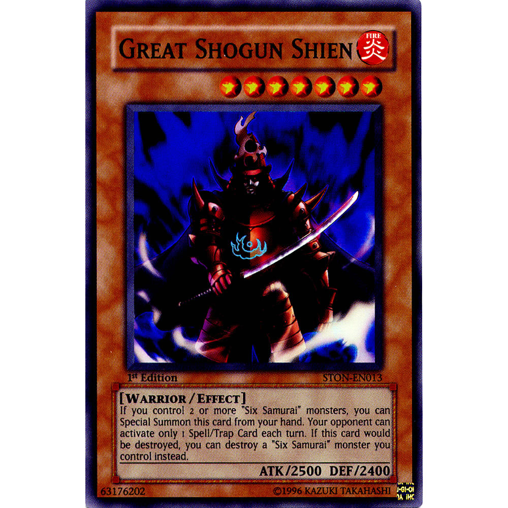 Great Shogun Shien STON-EN013 Yu-Gi-Oh! Card from the Strike of Neos Set