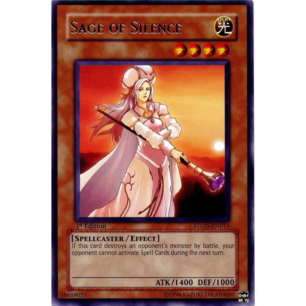 Sage of Silence STON-EN015 Yu-Gi-Oh! Card from the Strike of Neos Set
