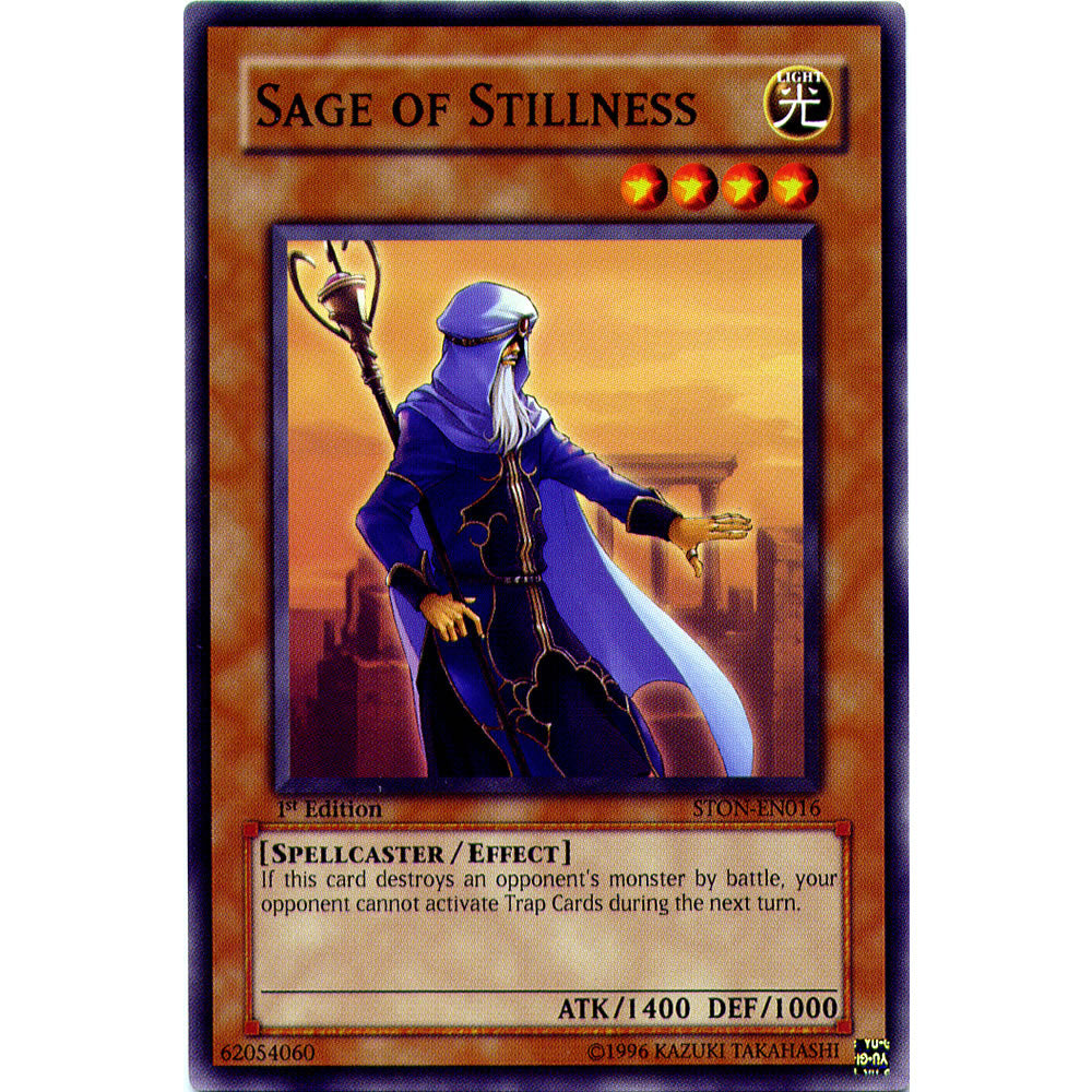 Sage of Stillness STON-EN016 Yu-Gi-Oh! Card from the Strike of Neos Set