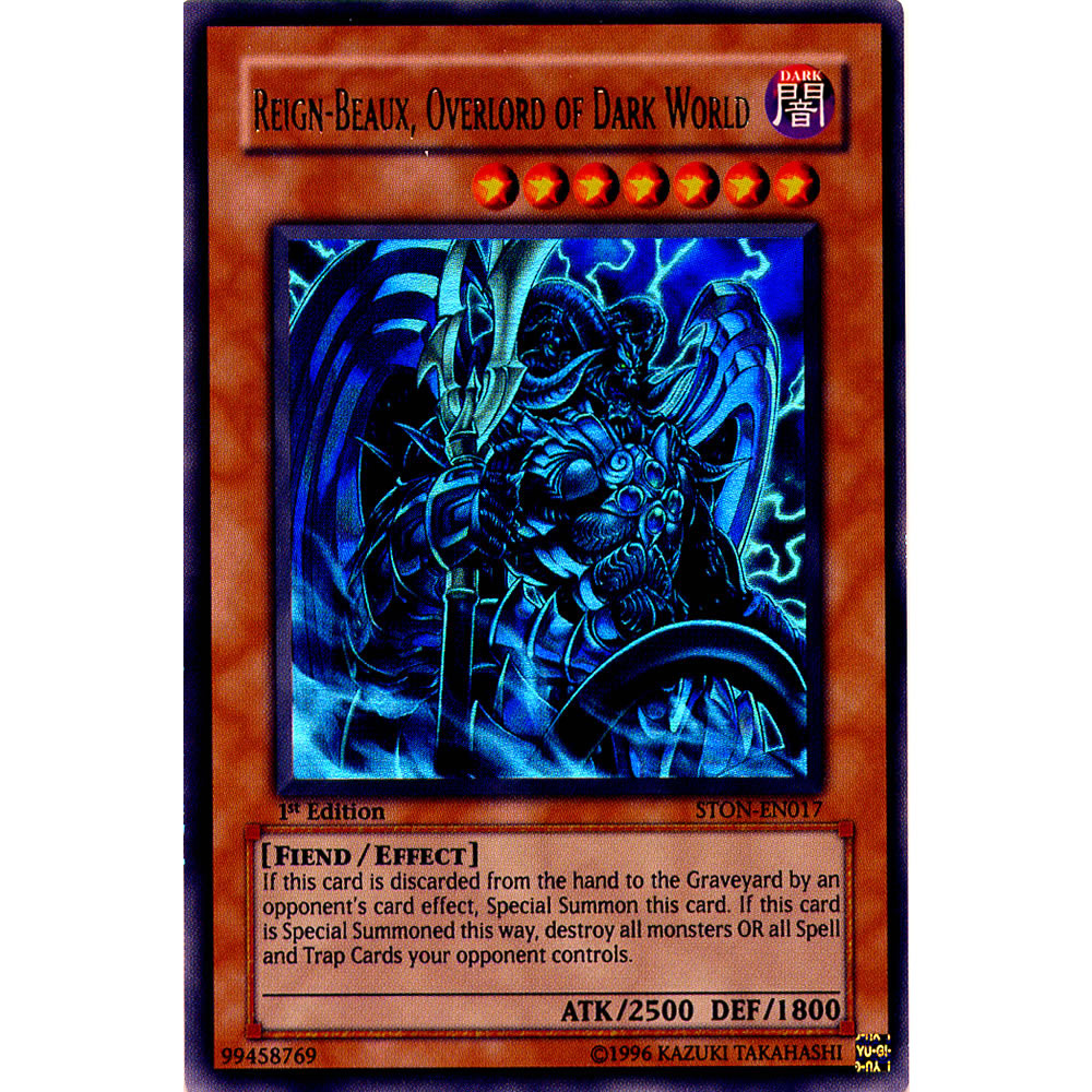 Reign-Beaux, Overlord of Dark World STON-EN017 Yu-Gi-Oh! Card from the Strike of Neos Set