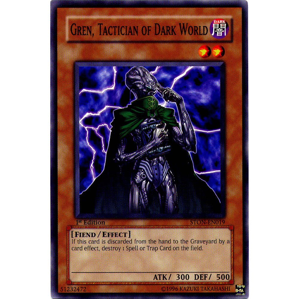 Gren, Tactician of Dark World STON-EN019 Yu-Gi-Oh! Card from the Strike of Neos Set