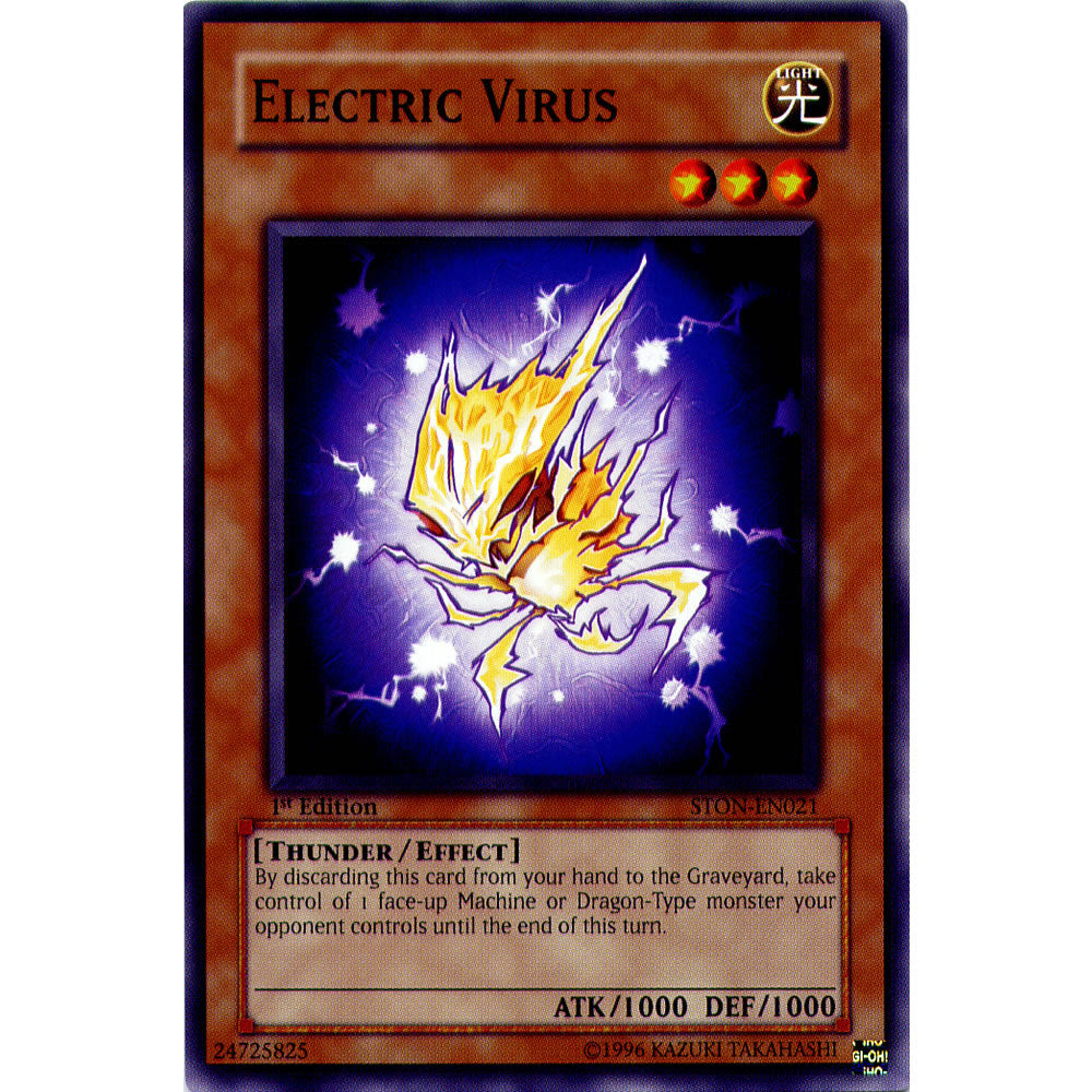 electric yugioh cards Electric Virus STON-EN021 Yu-Gi-Oh! Card