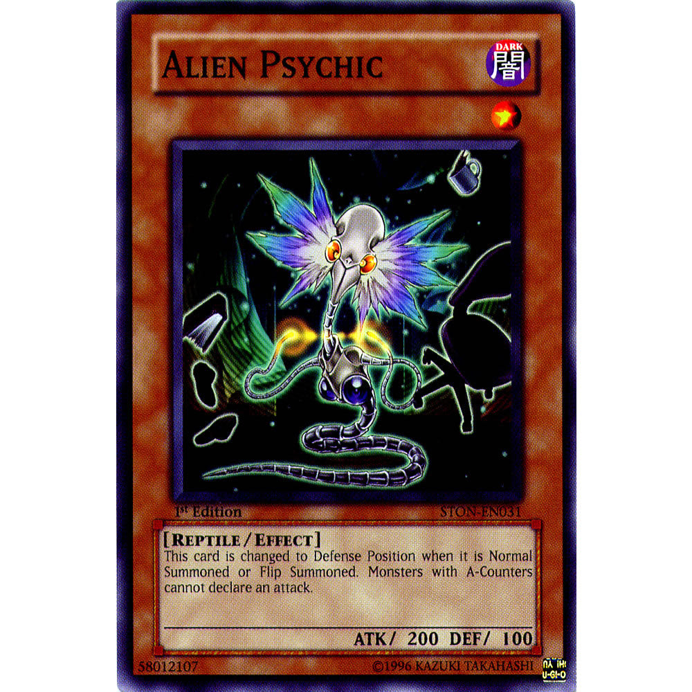 Alien Psychic STON-EN031 Yu-Gi-Oh! Card from the Strike of Neos Set