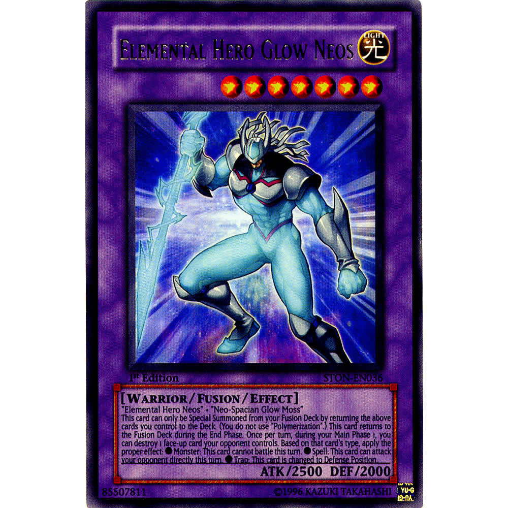 Elemental Hero Glow Neos STON-EN036 Yu-Gi-Oh! Card from the Strike of Neos Set