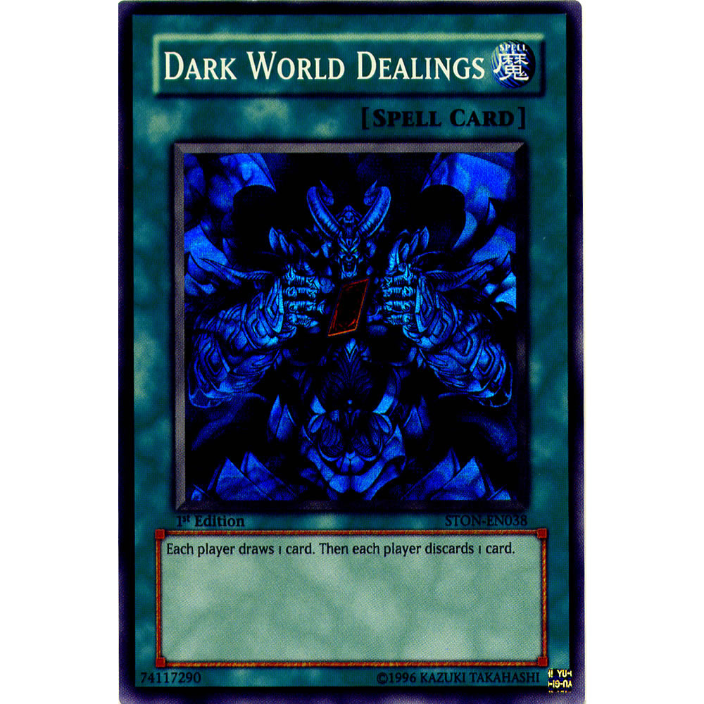Dark World Dealings STON-EN038 Yu-Gi-Oh! Card from the Strike of Neos Set