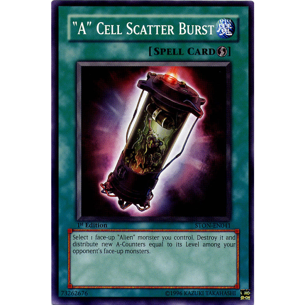 "A" Cell Scatter Burst STON-EN041 Yu-Gi-Oh! Card from the Strike of Neos Set