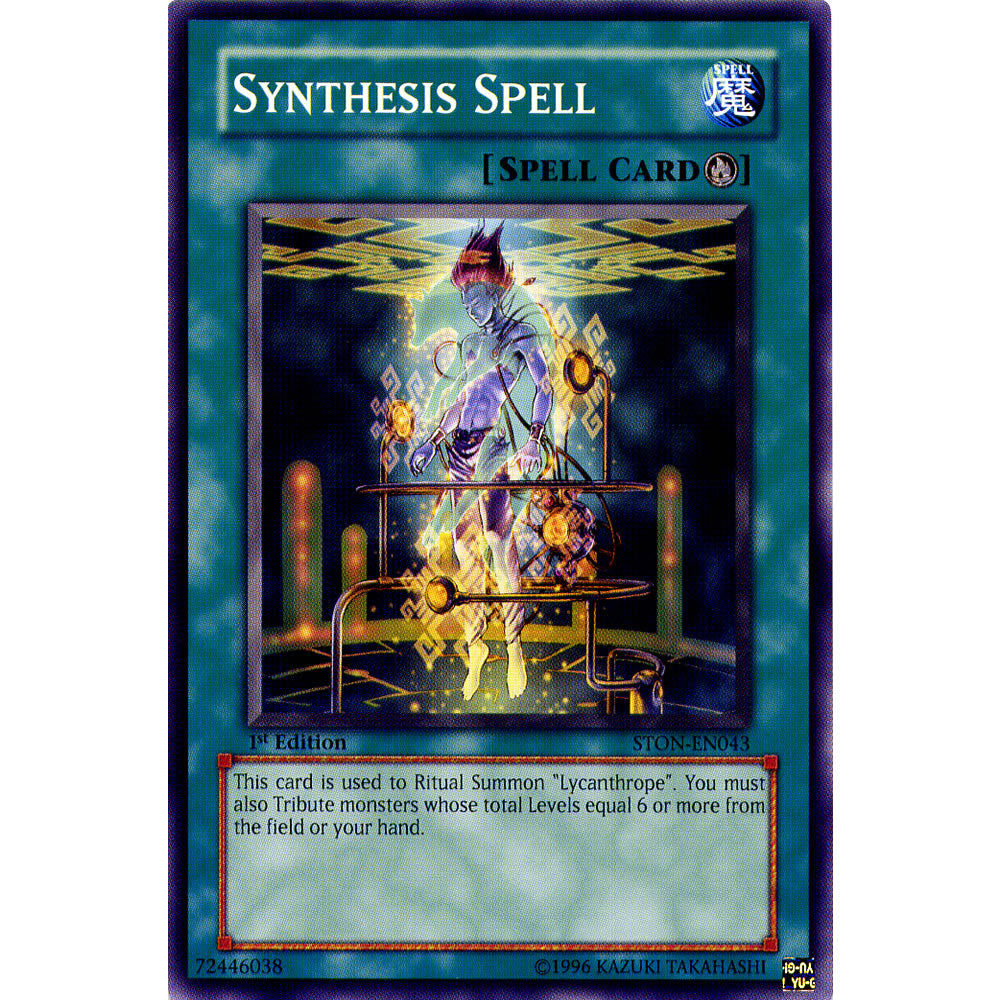 Synthesis Spell STON-EN043 Yu-Gi-Oh! Card from the Strike of Neos Set