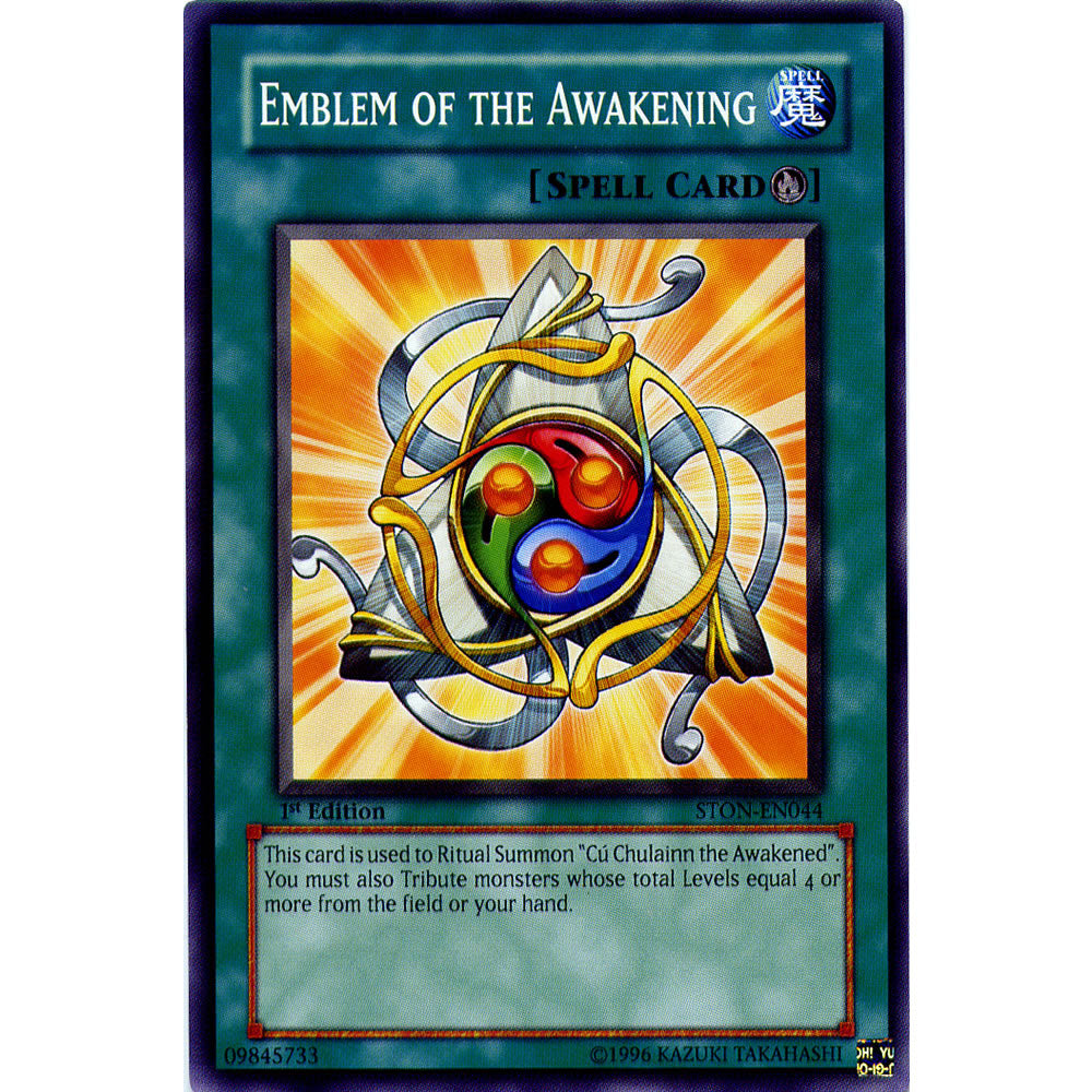 Emblem of the Awakening STON-EN044 Yu-Gi-Oh! Card from the Strike of Neos Set
