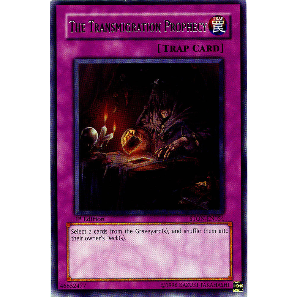 The Transmigration Prophecy STON-EN054 Yu-Gi-Oh! Card from the Strike of Neos Set