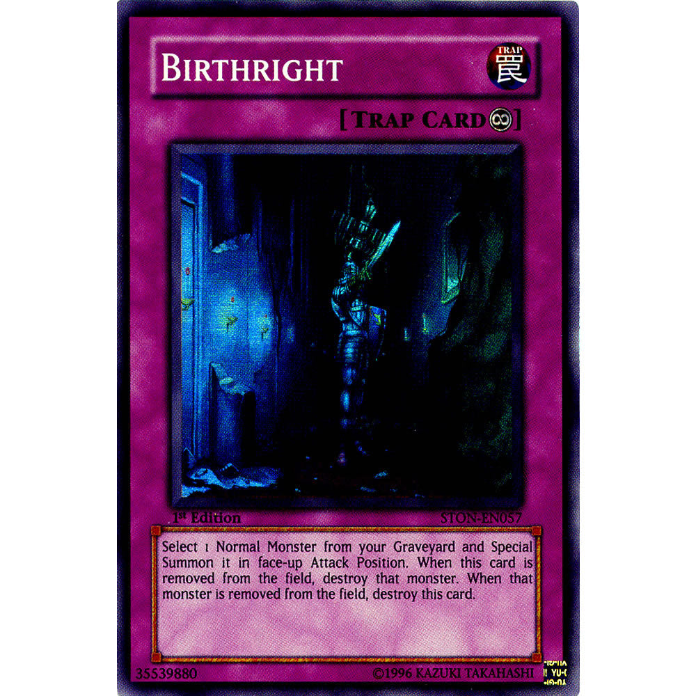 Birthright STON-EN057 Yu-Gi-Oh! Card from the Strike of Neos Set