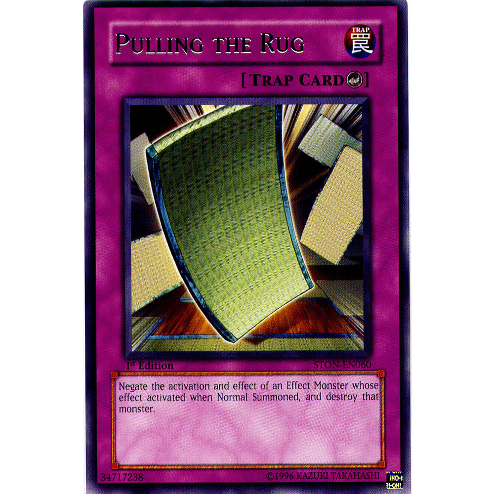 Pulling the Rug STON-EN060 Yu-Gi-Oh! Card from the Strike of Neos Set