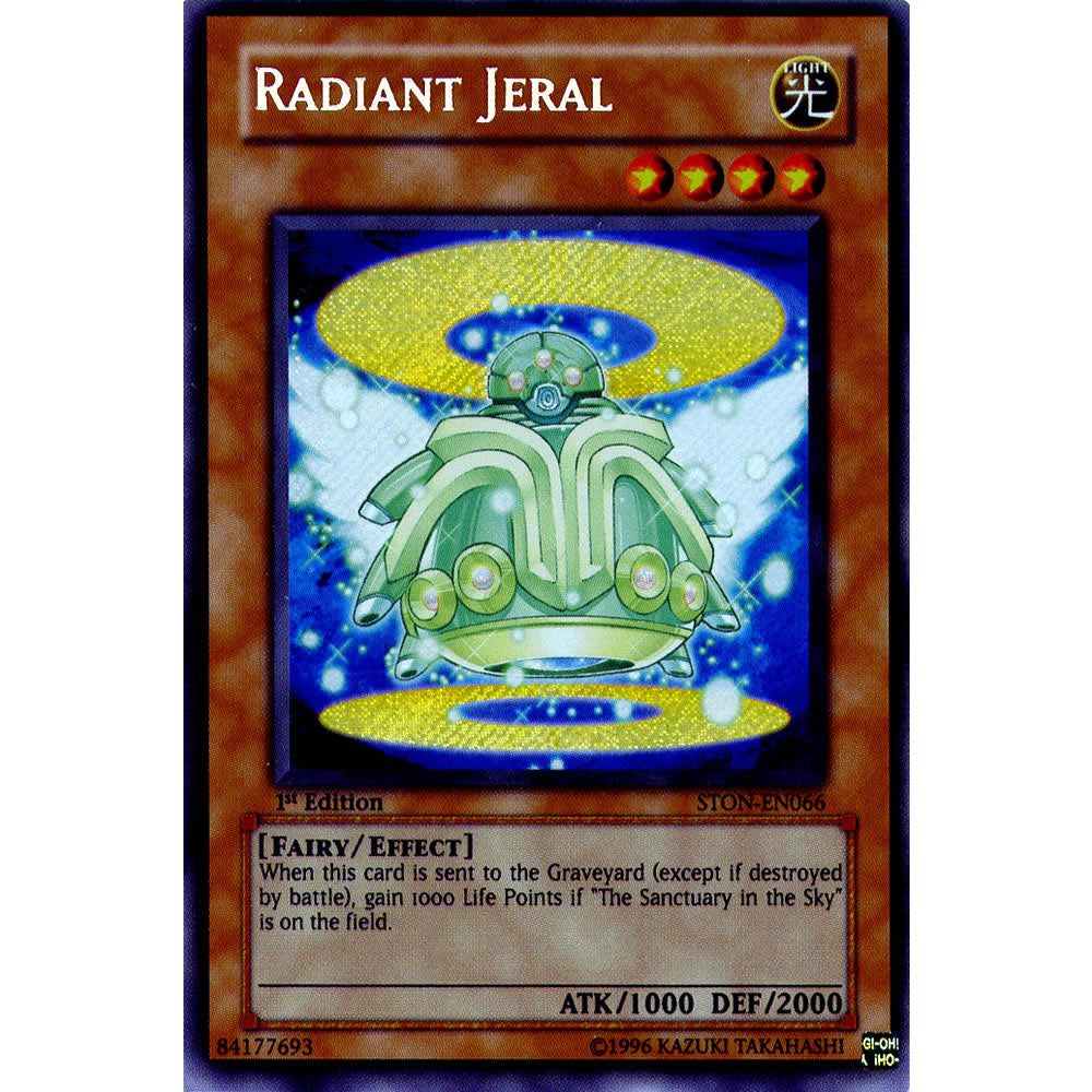 Radiant Jeral STON-EN066 Yu-Gi-Oh! Card from the Strike of Neos Set