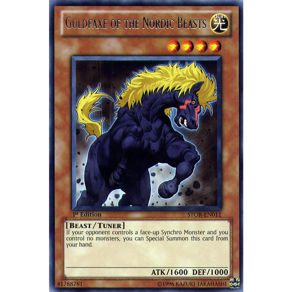 Guldfaxe of The Nordic Beasts STOR-EN011 Yu-Gi-Oh! Card from the Storm of Ragnarok Set