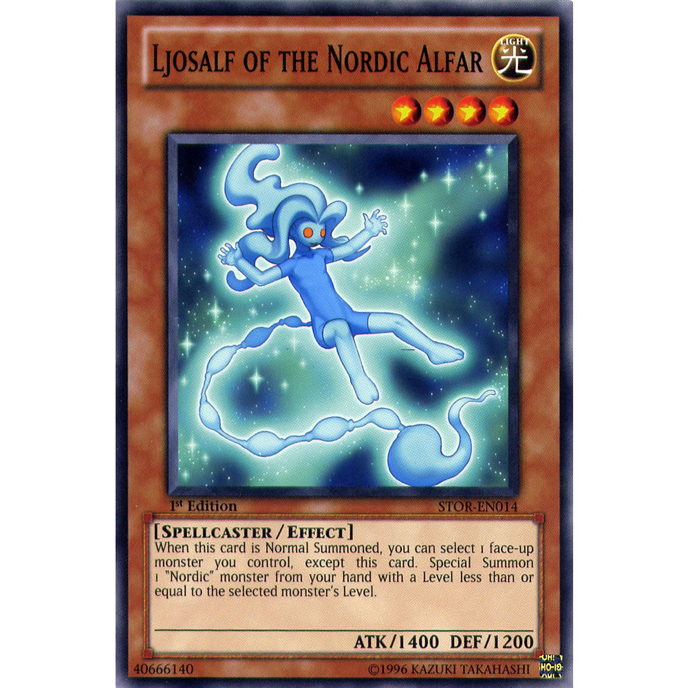 Ljosalf Of The Nordic Alfar STOR-EN014 Yu-Gi-Oh! Card from the Storm of Ragnarok Set