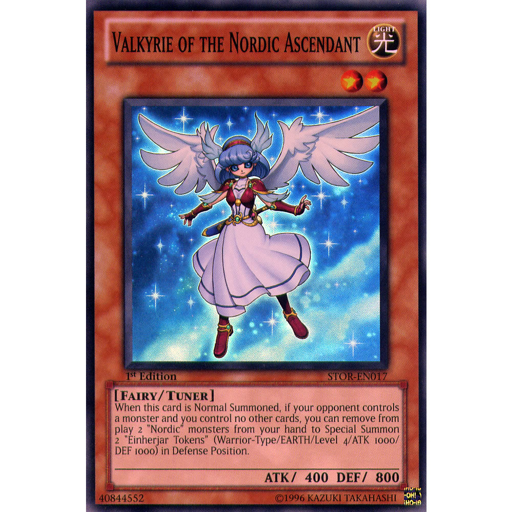 Valkyrie Of The Nordic Ascendant STOR-EN017 Yu-Gi-Oh! Card from the Storm of Ragnarok Set