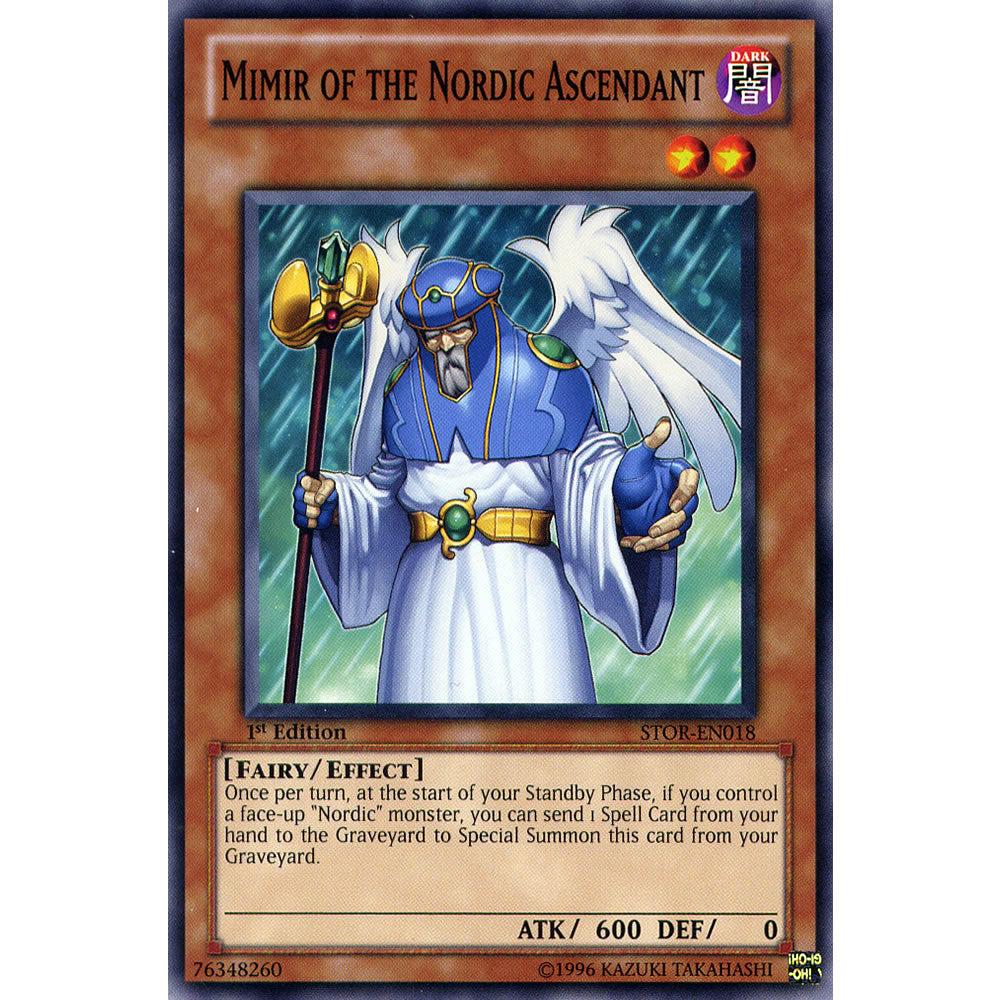 Mimir Of The Nordic Ascendant STOR-EN018 Yu-Gi-Oh! Card from the Storm of Ragnarok Set