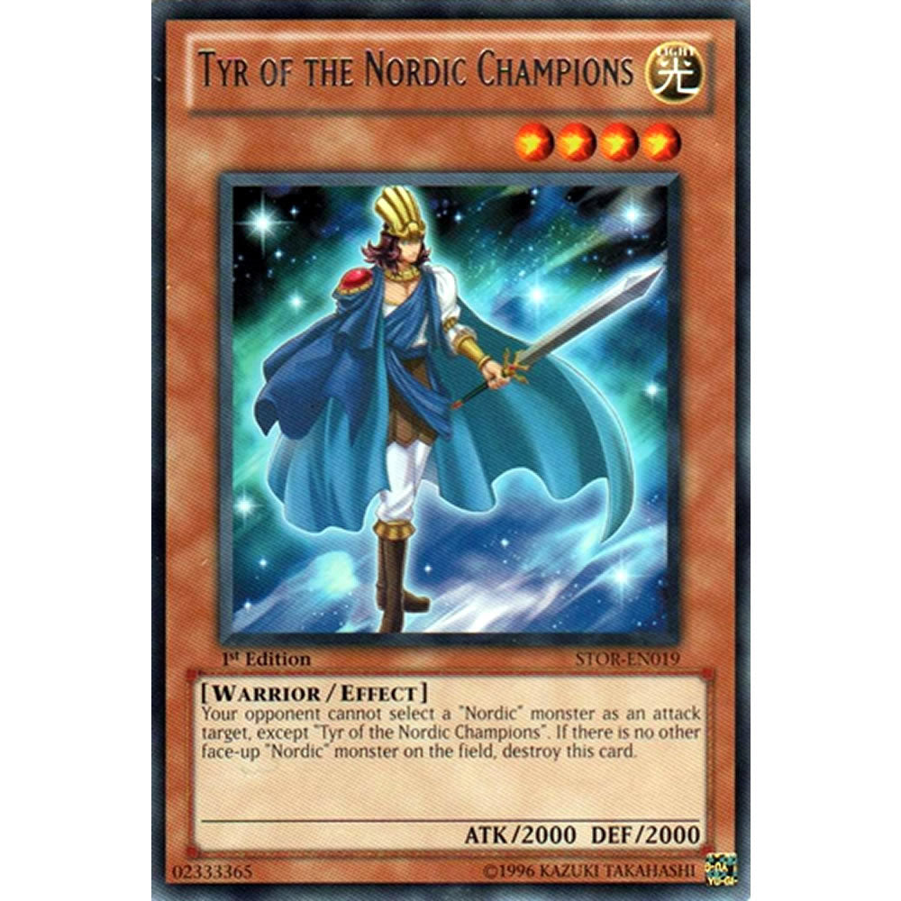 Tyr Of The Nordic Champions STOR-EN019 Yu-Gi-Oh! Card from the Storm of Ragnarok Set