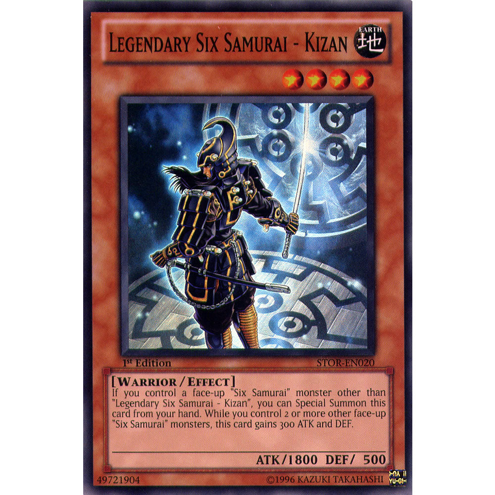 Legendary Six Samurai Kizan STOR-EN020 Yu-Gi-Oh! Card from the Storm of Ragnarok Set