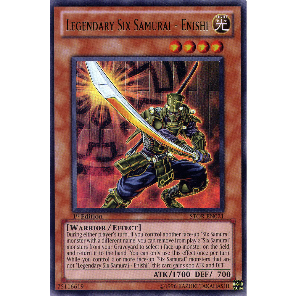 Legendary Six Samurai Enishi STOR-EN021 Yu-Gi-Oh! Card from the Storm of Ragnarok Set