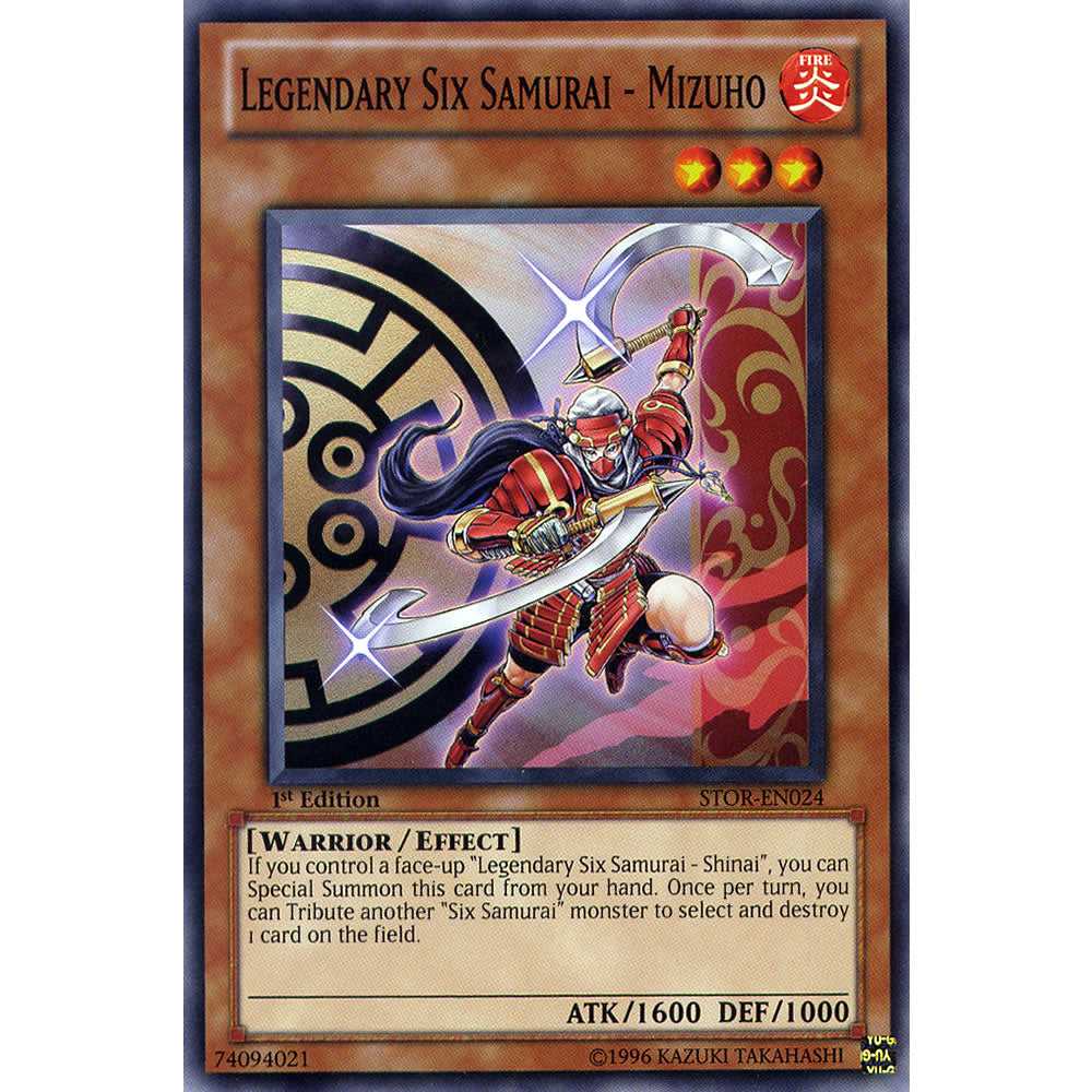 Legendary Six Samurai Mizuho STOR-EN024 Yu-Gi-Oh! Card from the Storm of Ragnarok Set