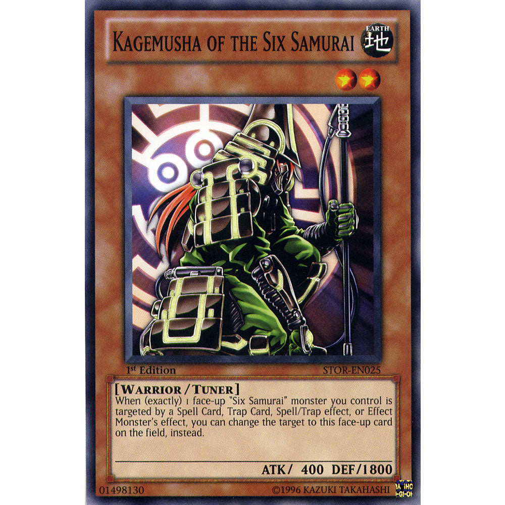 Kagemusha Of The Six Samurai STOR-EN025 Yu-Gi-Oh! Card from the Storm of Ragnarok Set