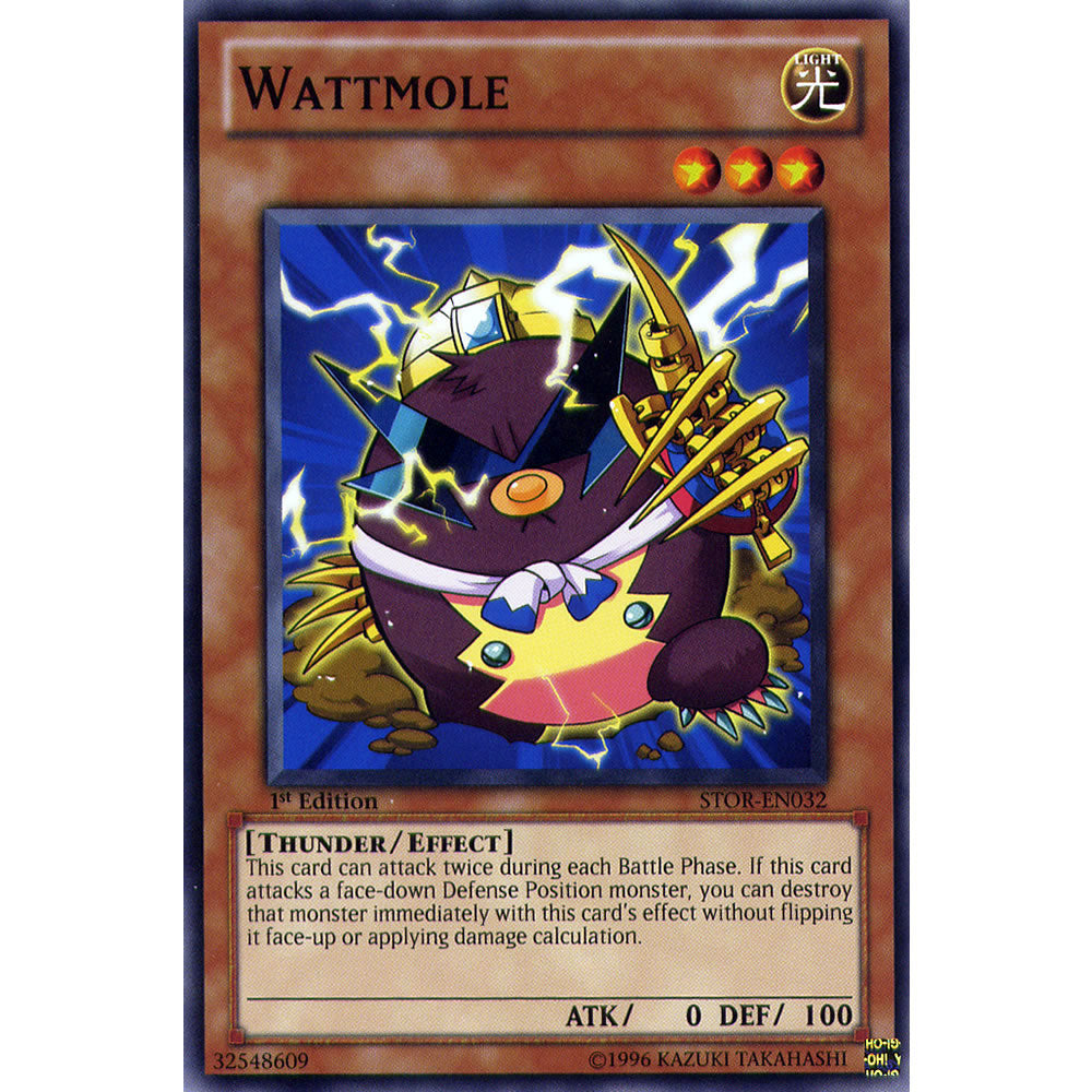 Wattmole STOR-EN032 Yu-Gi-Oh! Card from the Storm of Ragnarok Set