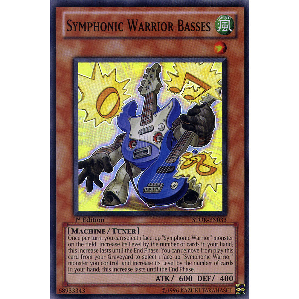 Symphonic Warrior Basses STOR-EN033 Yu-Gi-Oh! Card from the Storm of Ragnarok Set
