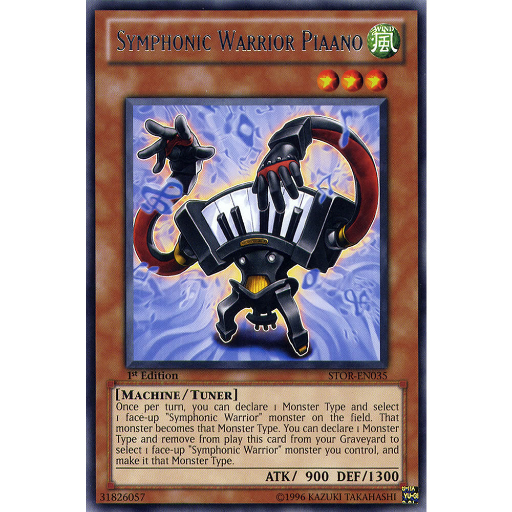 Symphonic Warrior Piaano STOR-EN035 Yu-Gi-Oh! Card from the Storm of Ragnarok Set