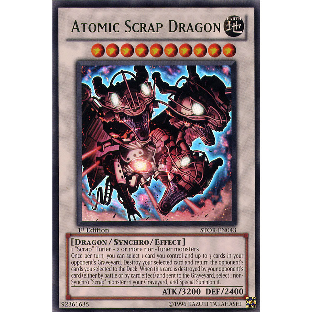 Atomic Scrap Dragon STOR-EN043 Yu-Gi-Oh! Card from the Storm of Ragnarok Set