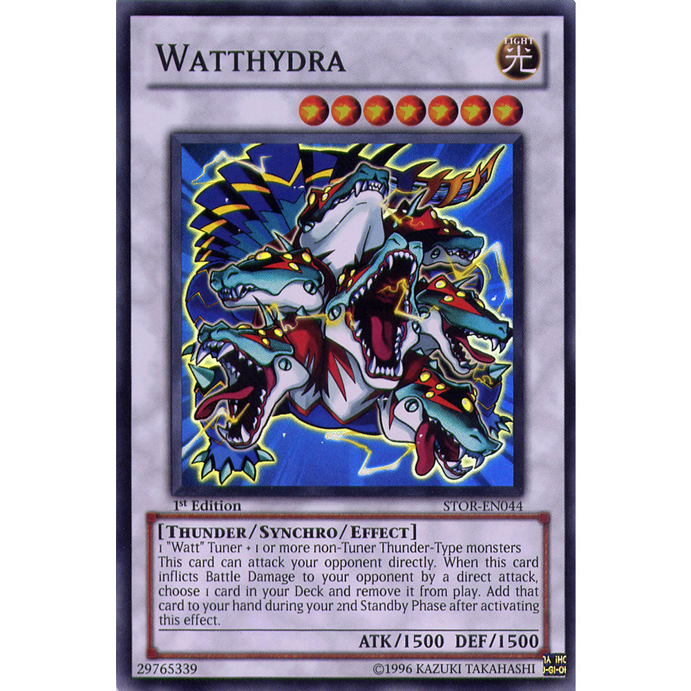 Watthydra STOR-EN044 Yu-Gi-Oh! Card from the Storm of Ragnarok Set