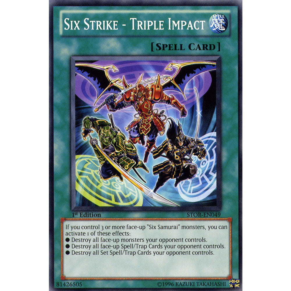 Six Strike - Triple Impact STOR-EN049 Yu-Gi-Oh! Card from the Storm of Ragnarok Set