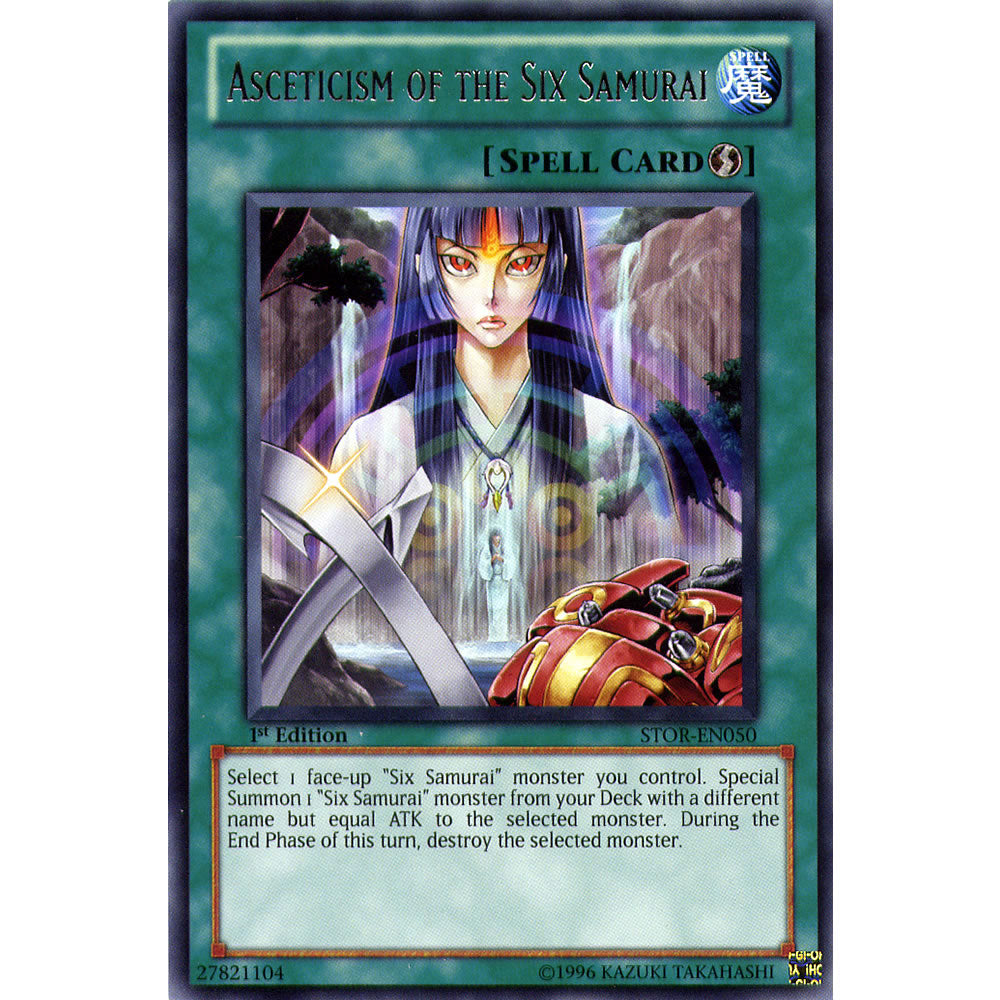 Asceticism of The Six Samurai STOR-EN050 Yu-Gi-Oh! Card from the Storm of Ragnarok Set