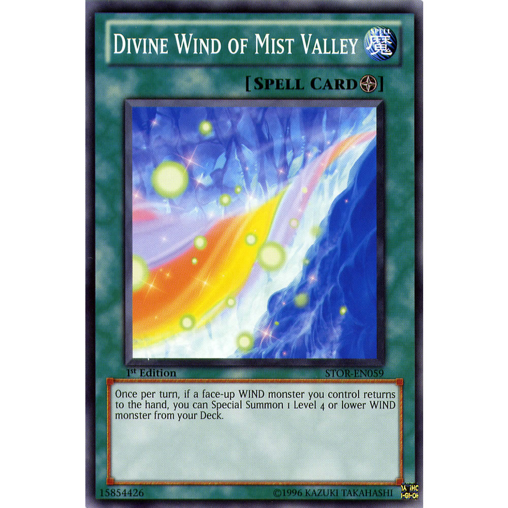 Divine Wind Of Mist Valley STOR-EN059 Yu-Gi-Oh! Card from the Storm of Ragnarok Set