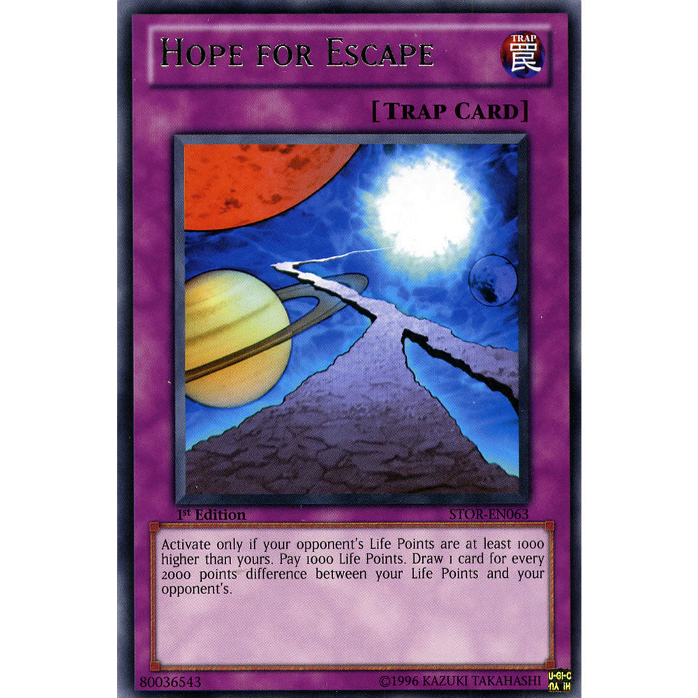 Hope For Escape STOR-EN063 Yu-Gi-Oh! Card from the Storm of Ragnarok Set