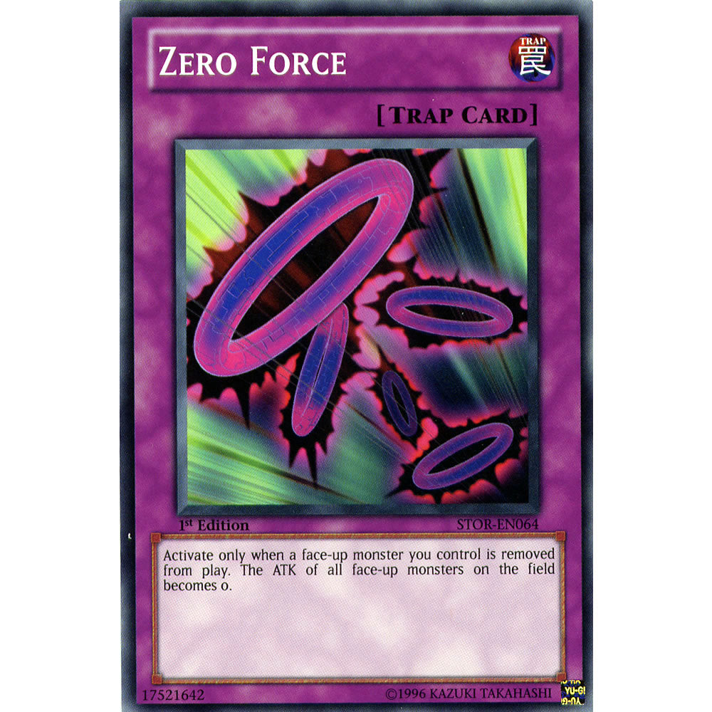 Zero Force STOR-EN064 Yu-Gi-Oh! Card from the Storm of Ragnarok Set