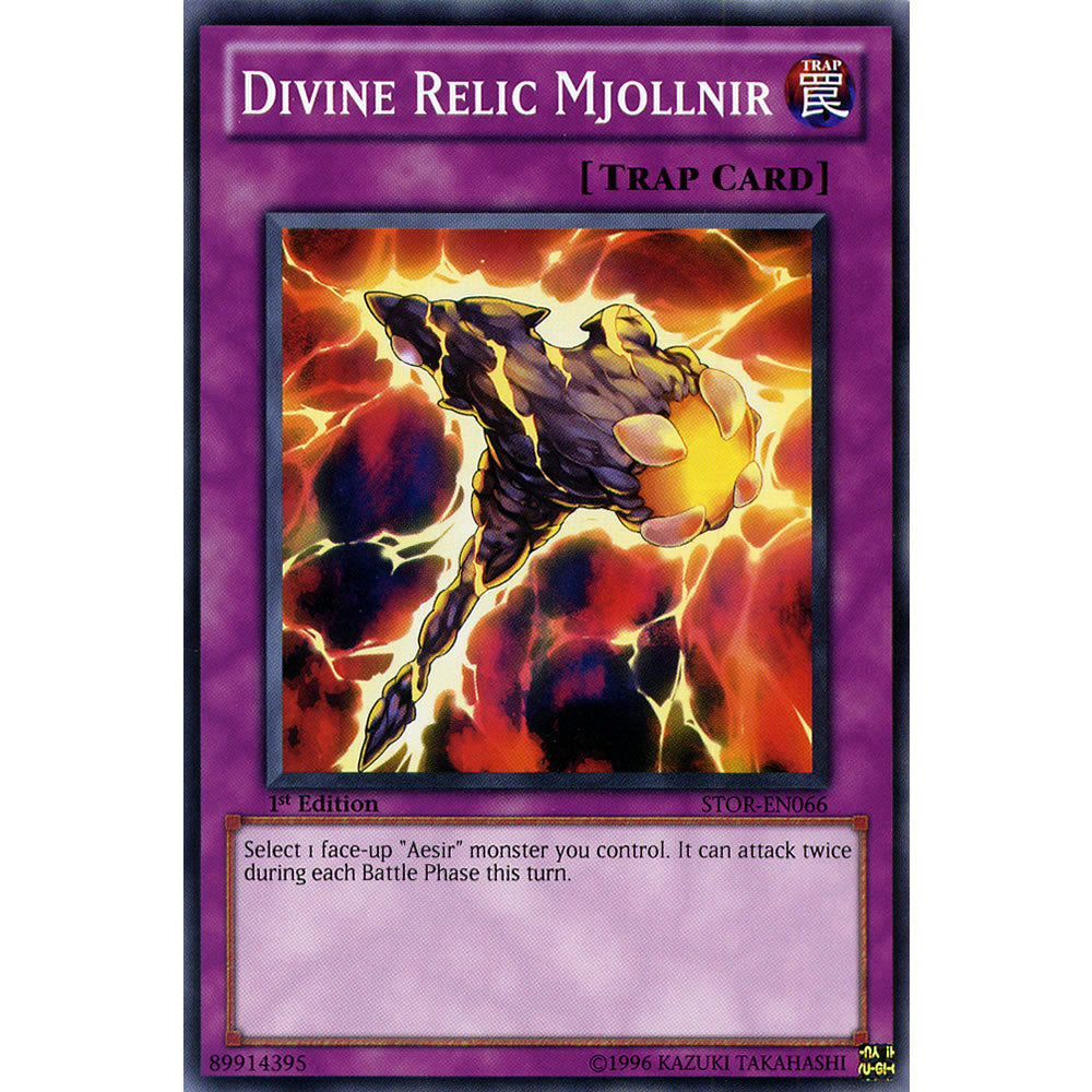 Divine Relic Mjollnir STOR-EN066 Yu-Gi-Oh! Card from the Storm of Ragnarok Set