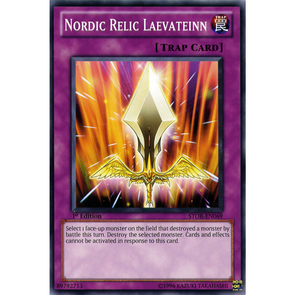 Nordic Relic Laevateinn STOR-EN069 Yu-Gi-Oh! Card from the Storm of Ragnarok Set