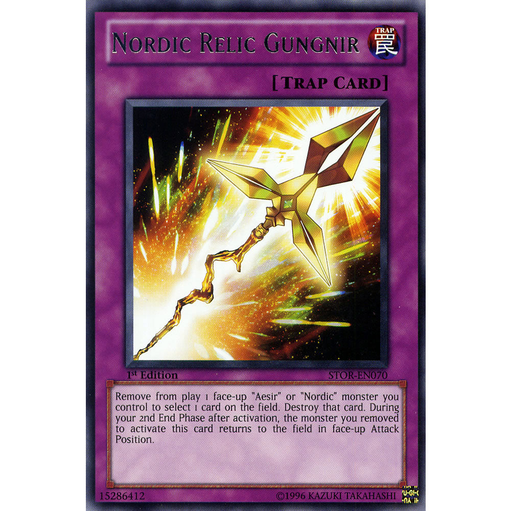 Nordic Relic Gungnir STOR-EN070 Yu-Gi-Oh! Card from the Storm of Ragnarok Set