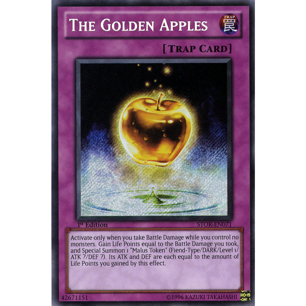 The Golden Apples STOR-EN071 Yu-Gi-Oh! Card from the Storm of Ragnarok Set