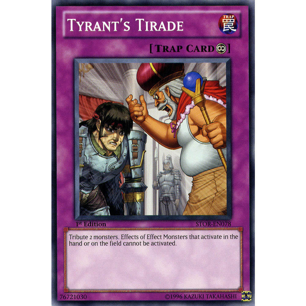 Tyrant's Tirade STOR-EN078 Yu-Gi-Oh! Card from the Storm of Ragnarok Set