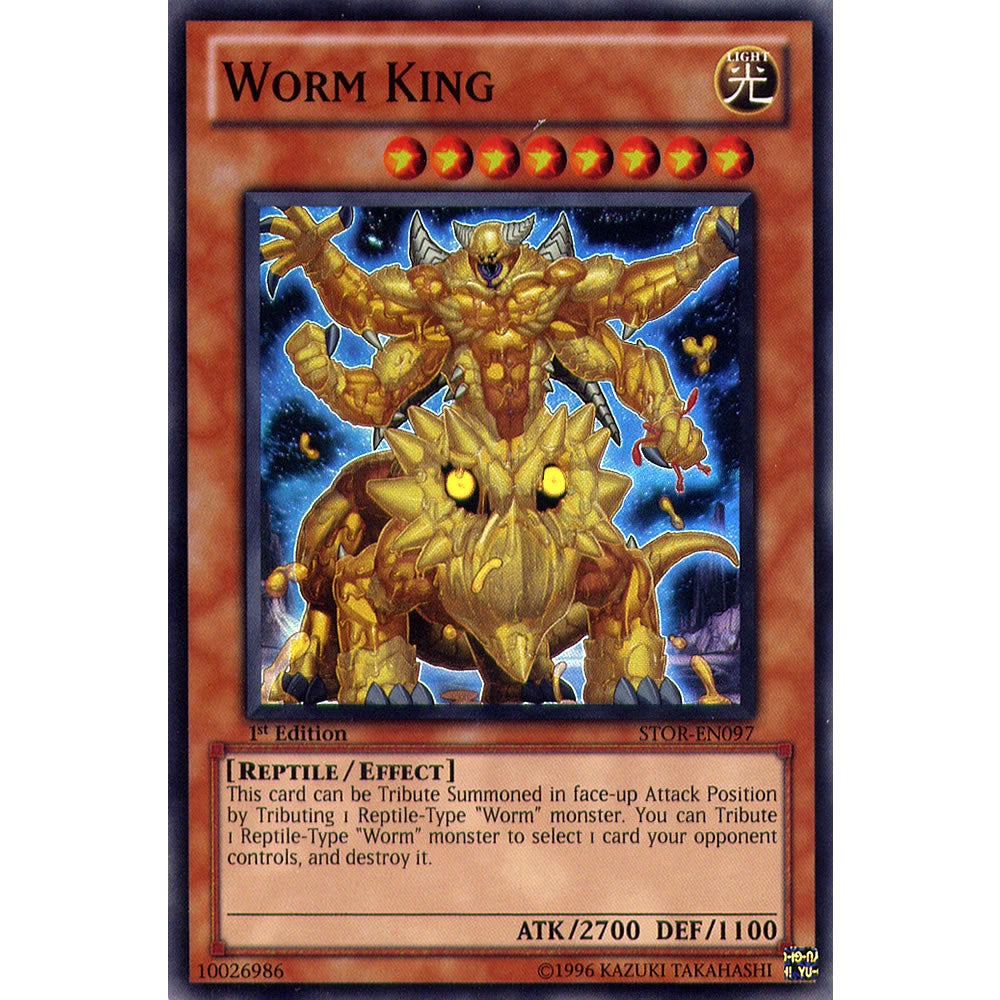 Worm King STOR-EN097 Yu-Gi-Oh! Card from the Storm of Ragnarok Set
