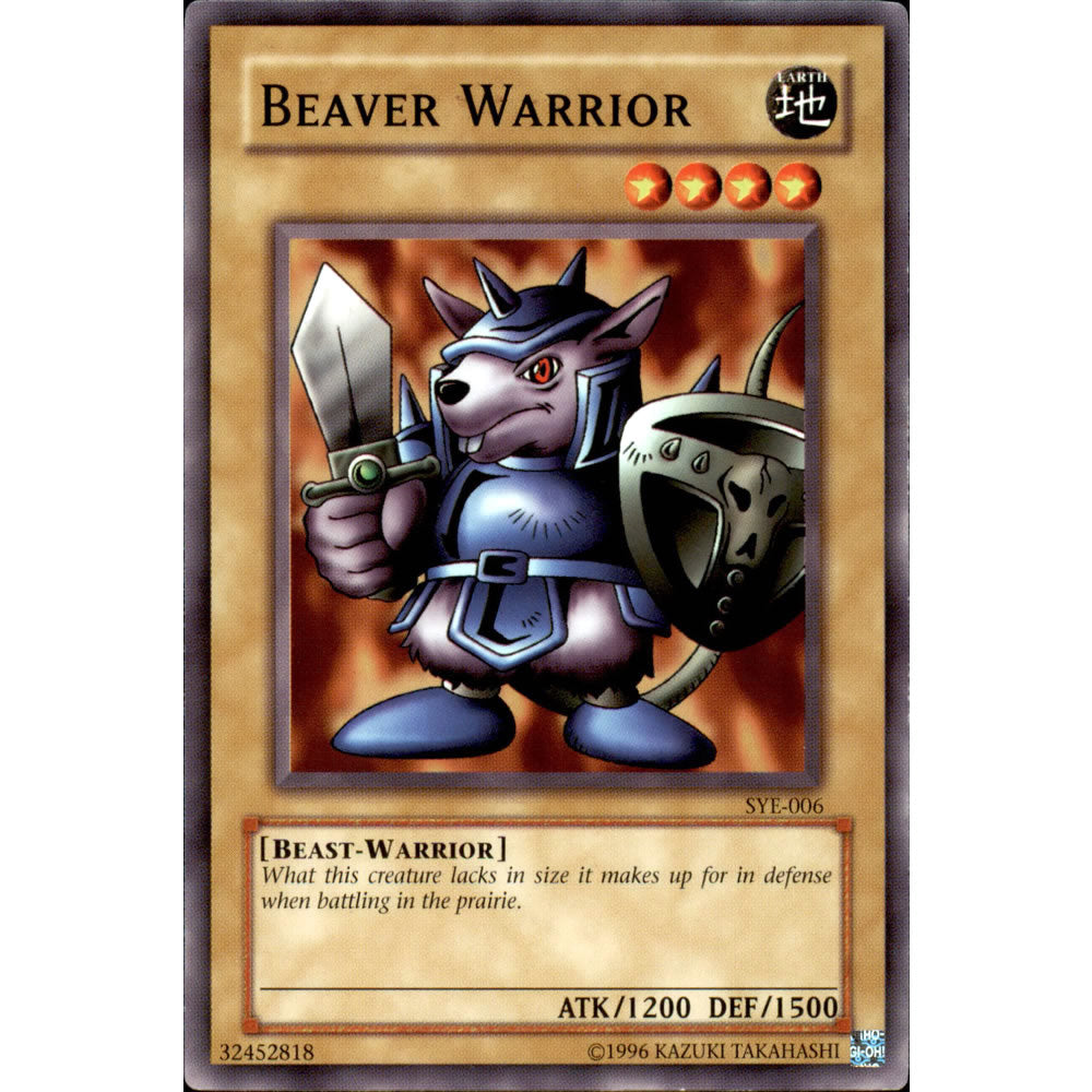 Beaver Warrior SYE-006 Yu-Gi-Oh! Card from the Yugi Evolution Set